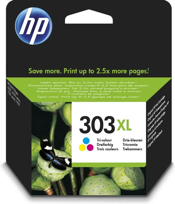 HP 303XL (T6N03AE) - 3-couleurs - Cartouche d'encre - Grande capacité