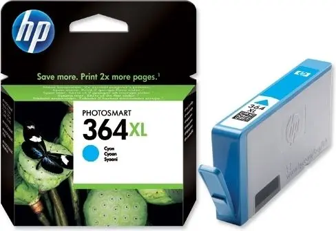 HP 364XL (CB323EE) - Cyan - Cartouche d'encre - Grande capacité