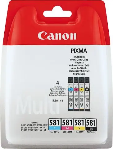 Canon CLI-581 C/M/Y/BK - 4 couleurs - Multipack