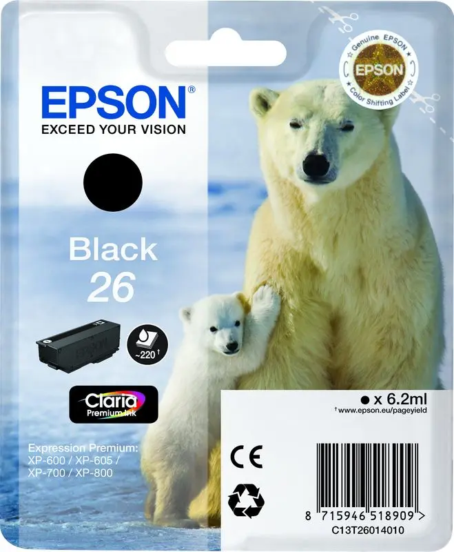 Epson 26 (C13T26014012) - Noir