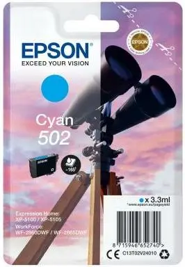 Epson 502 (C13T02V24010) - Cyan