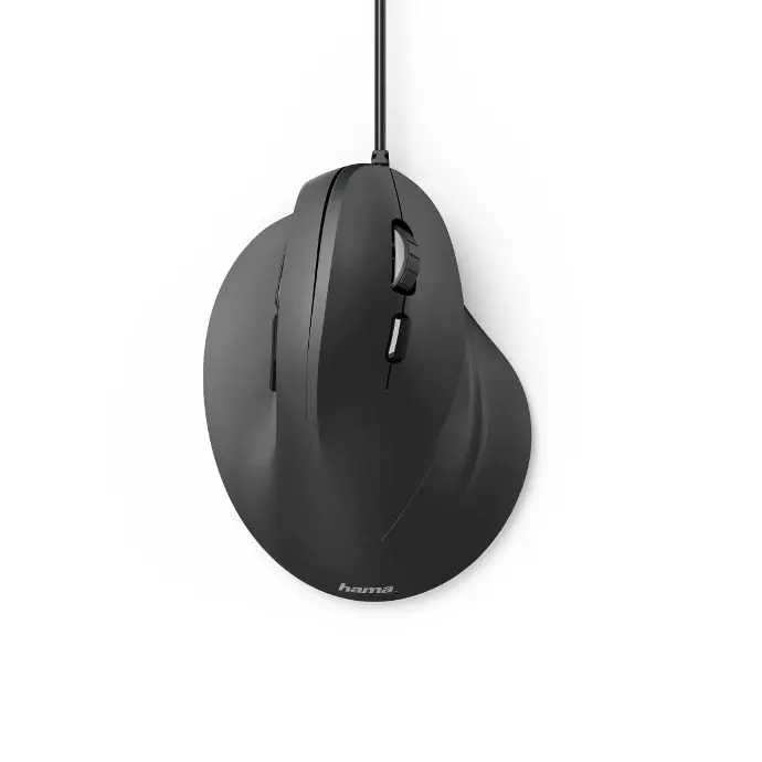 Hama Souris verticale ergonomique "EMC-500", filaire, 6 boutons, noire