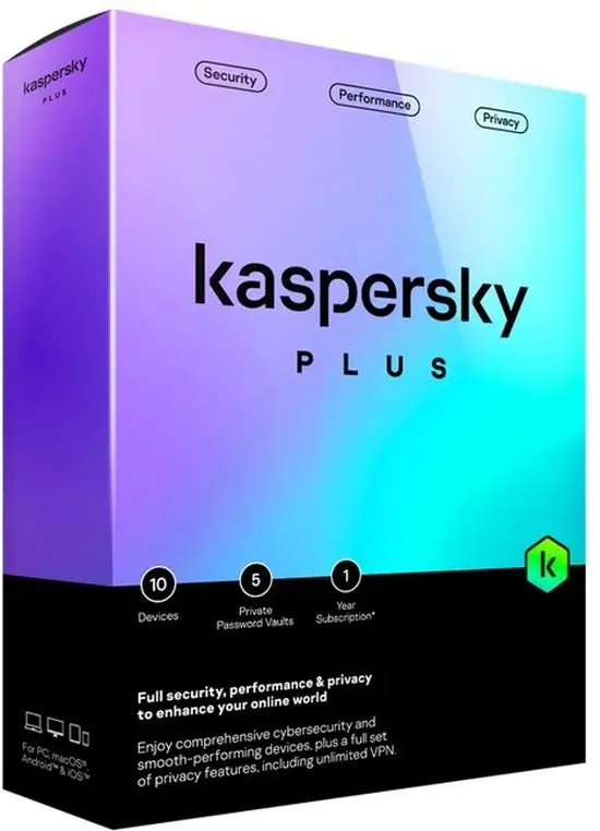 Kaspersky Internet Security Plus 2024 | 5 appareils | 1 an | PC/Mac/Android/iOS | En téléchargement