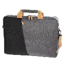 Hama Sacoche d’ordinateur port. "Florence", jusq. 44cm (17,3"), noire/grise