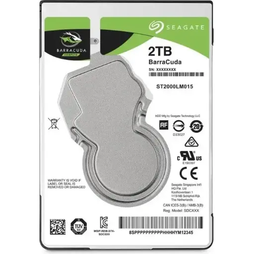 Disque dur Seagate 2,5" 2 To ST2000LM015 Barracuda