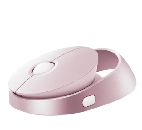 Rapoo Souris sans fil MultiMode (2,4GHz/Bluetooth 3 et 5) "Ralemo Air 1" Rose