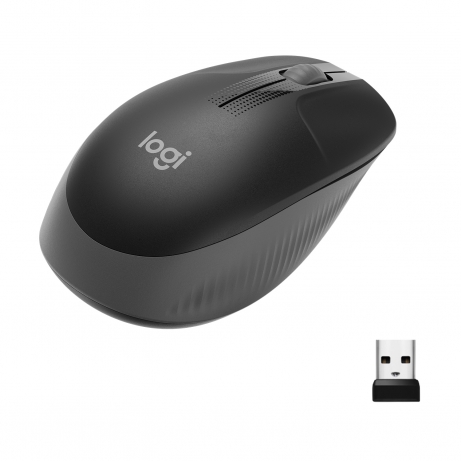 Logitech wireless mouse m190 black