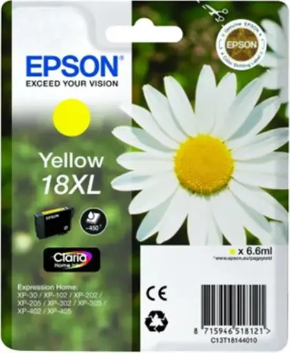 Epson 18XL (C13T18144012) - Jaune - Grande capacité