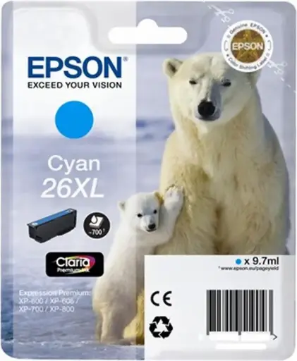 [8715946625683] Epson 26XL (C13T26324012) - Cyan - Grande capacité