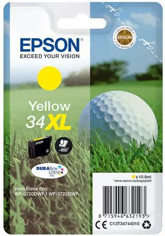 Epson 34XL (C13T34744010) - Jaune - Grande capacité